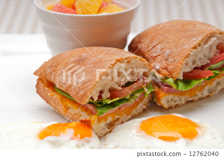ciabatta panini sandwich eggs tomato lettuce ciabatta panini sandwich eggs tomato lettuce 12762040