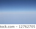 A blue sky seen from an airplane 12762705