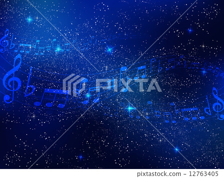 Musical note snow background Musical note snow background 12763405