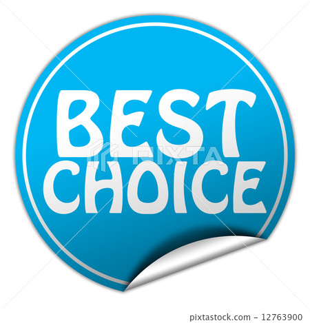 Best Choice round blue sticker on white background Best Choice round blue sticker on white background 12763900