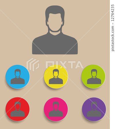 Vector icon of man Vector icon of man 12764235