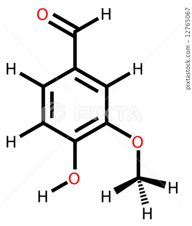 Vanillin structural formula 12765067