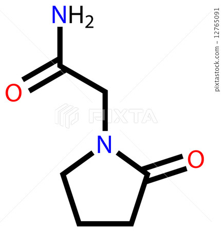 Piracetam (nootropic drug) structural formula Piracetam (nootropic drug) structural formula 12765091