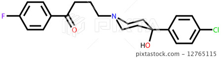 Antipsychotic haloperidol structural formula 12765115
