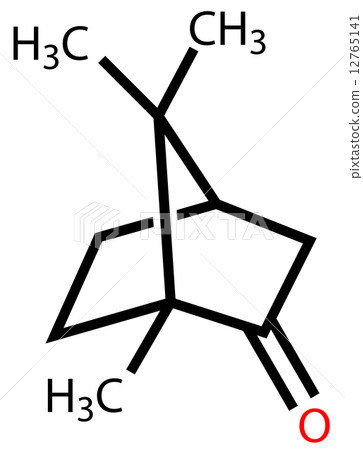 Camphor structural formula Camphor structural formula 12765141