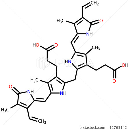 Bilirubin structural formula Bilirubin structural formula 12765142