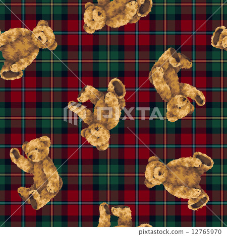 美麗的熊圖案 12765970