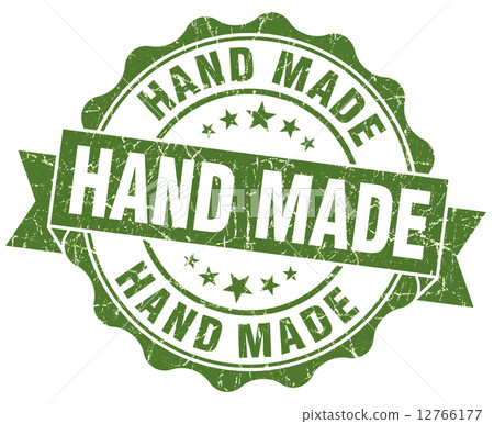 hand made grunge green stamp hand made grunge green stamp 12766177