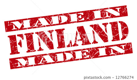 made in Finland grunge red stamp made in Finland grunge red stamp 12766274