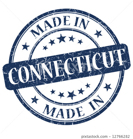 made in Connecticut blue round grunge isolated stamp made in Connecticut blue round grunge isolated stamp 12766282