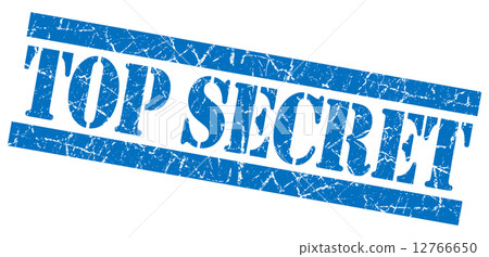 Top secret blue grunge stamp Top secret blue grunge stamp 12766650