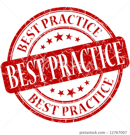 Best practice red round grungy vintage rubber stamp Best practice red round grungy vintage rubber stamp 12767007