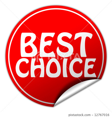 Best Choice round red sticker on white background Best Choice round red sticker on white background 12767016