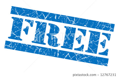 Free blue grunge stamp 12767231