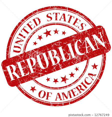 Republican red stamp Republican red stamp 12767249