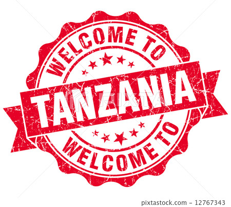 Welcome to Tanzania red grungy vintage isolated seal Welcome to Tanzania red grungy vintage isolated seal 12767343