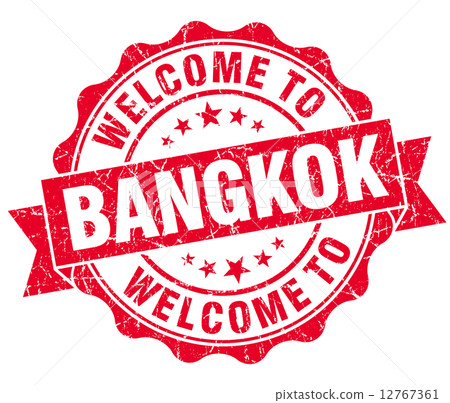 welcome to Bangkok red vintage isolated seal welcome to Bangkok red vintage isolated seal 12767361