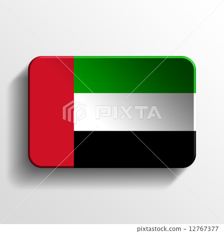 United Arab Emirates 3D button 12767377