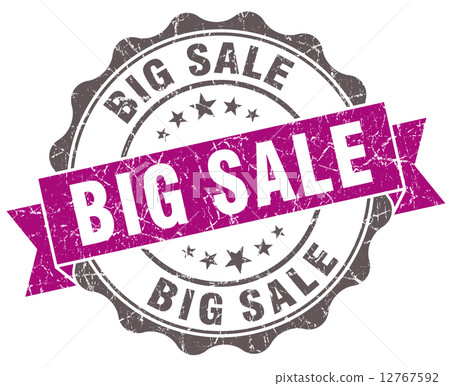Big sale violet grunge retro style isolated seal Big sale violet grunge retro style isolated seal 12767592