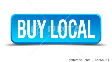 buy local blue 3d realistic square isolated button buy local blue 3d realistic square isolated button 12768061