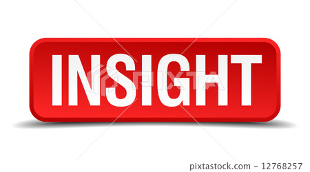 Insight red 3d square button on white background Insight red 3d square button on white background 12768257
