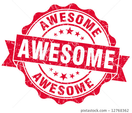 awesome red grunge stamp 12768362