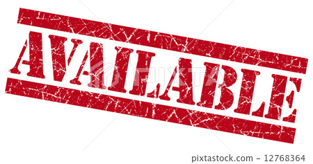 Available grunge red stamp Available grunge red stamp 12768364