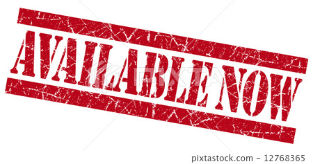 Available now grunge red stamp Available now grunge red stamp 12768365