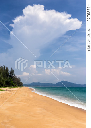 Tropical sand beach 12768714