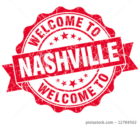 welcome to Nashville red vintage isolated seal 12769502