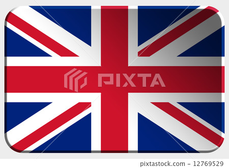 United Kingdom 3D button on white background United Kingdom 3D button on white background 12769529