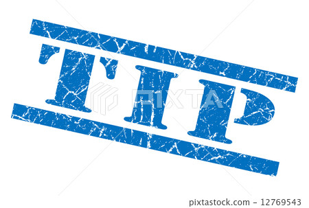 tip blue square grunge textured isolated stamp 12769543