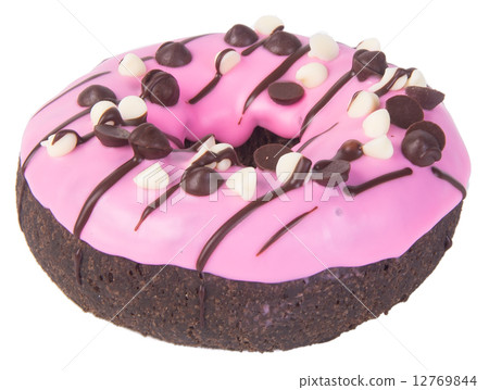 chocolate donuts on a white background chocolate donuts on a white background 12769844