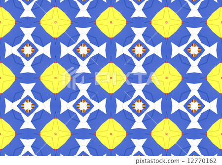 Ethnic pattern. Abstract kaleidoscope  fabric design. 12770162