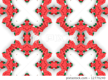 Ethnic pattern. Abstract kaleidoscope  fabric design. 12770240