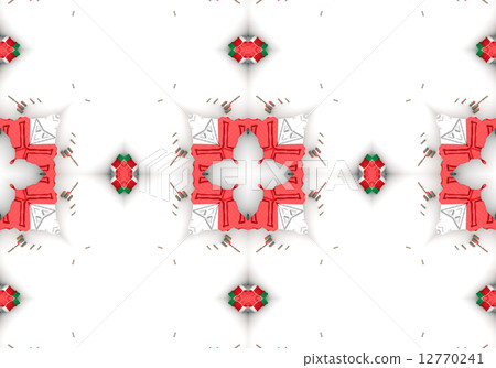 Ethnic pattern. Abstract kaleidoscope  fabric design. 12770241