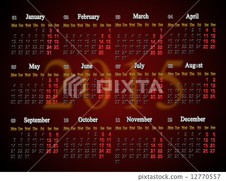 claret calendar for 2015 year 12770557