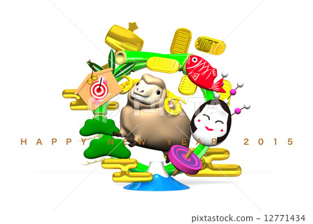 賀年卡 賀歲卡 新年 12771434