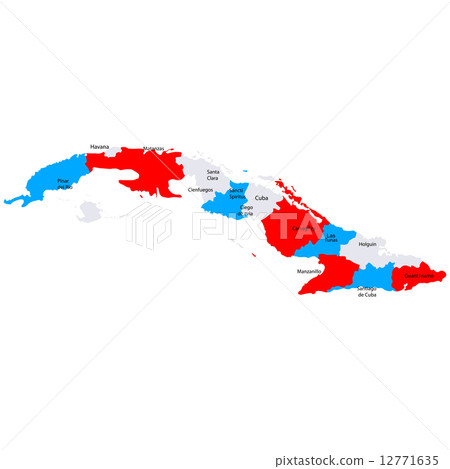 Cuba map country 12771635