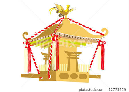 Illustration of the mikoshi of the festival Illustration of the mikoshi of the festival 12773229