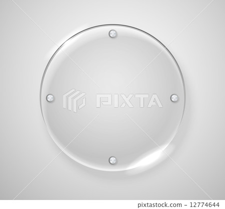 Circle advertising glass board. Place your text Circle advertising glass board. Place your text 12774644