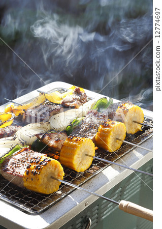 Barbecue and smoke 12774697