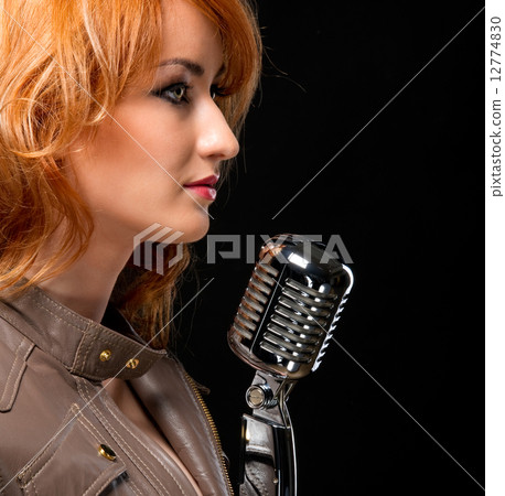 Beautiful redhead singer 12774830