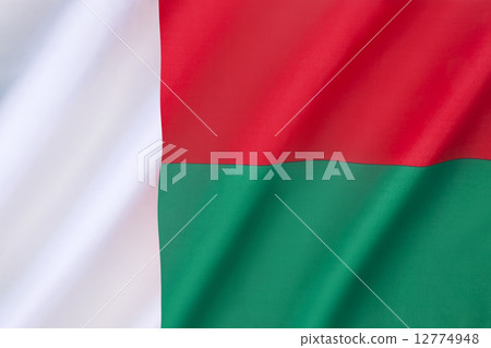 Flag of Madagascar 12774948