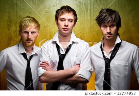 Three handsome guys 12774958