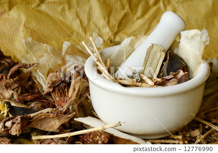 Chinese Dried Herbal Medicine. 12776990