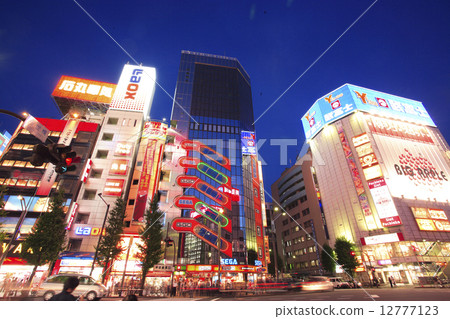 Night view of Akihabara 12777123