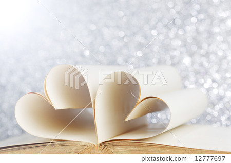Heart from book pages 12777697