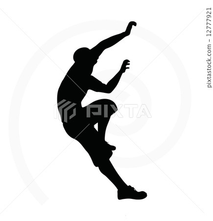 illustration of senior climber man 12777921
