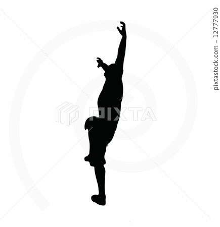 illustration of senior climber man illustration of senior climber man 12777930